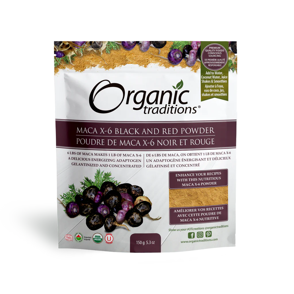 MACA X6 BLACK & RED 150GRAM ORGANIC TRADITIONS