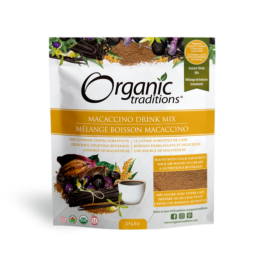 MACACCINO DRINK MIX 227GR ORGANIC TRADITIONS