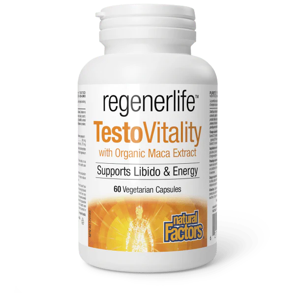 TESTOVITALITY 60C REGENERLIFE NATURAL FACTORS