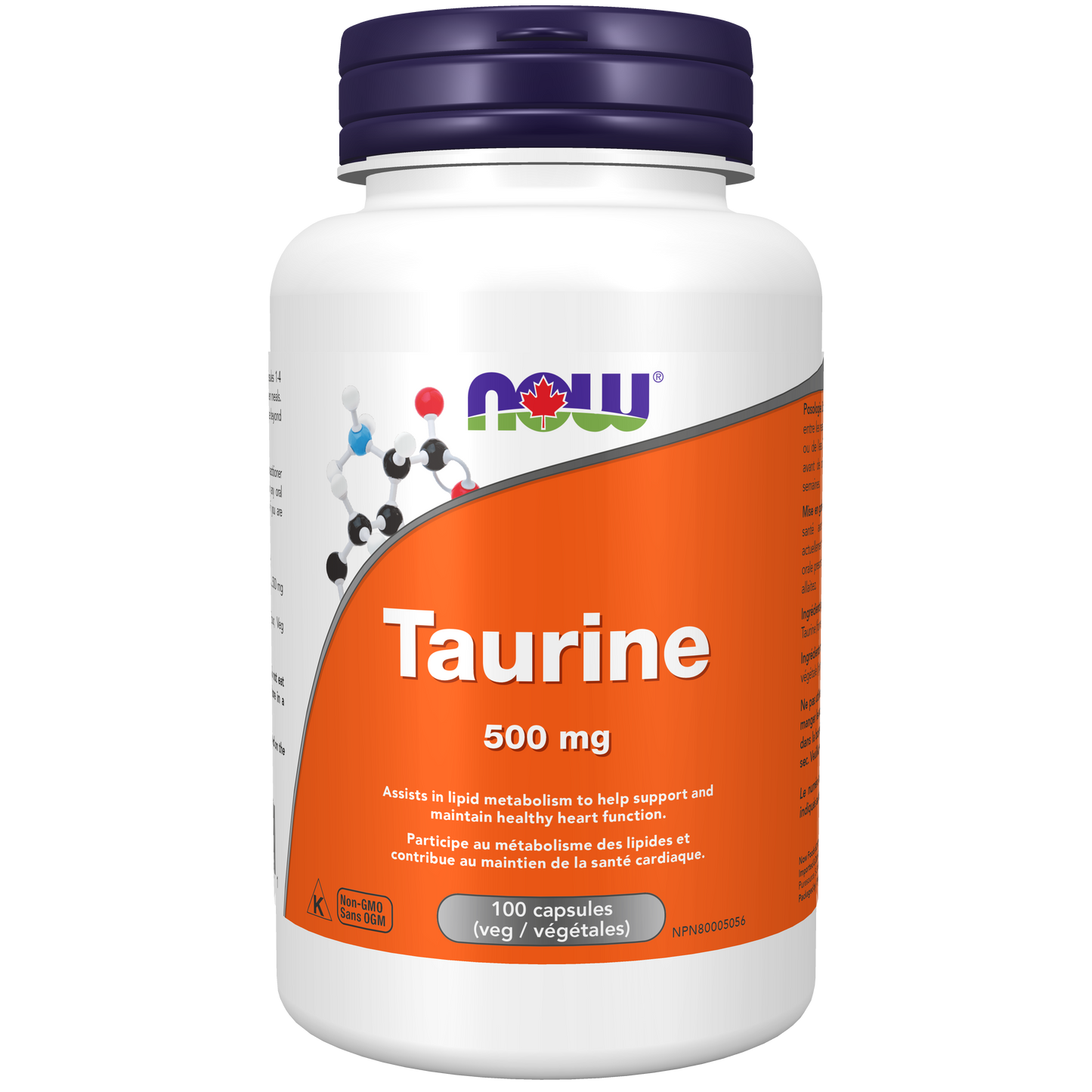 TAURINE 500MG 100 CAPS NOW