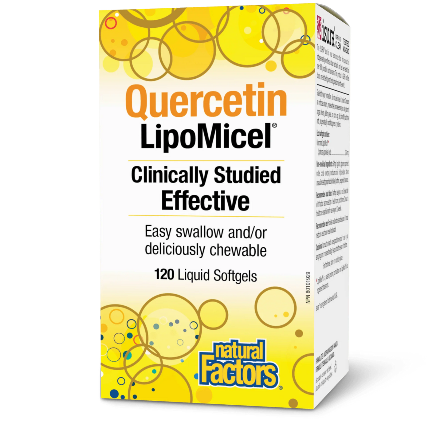 LIPOMICEL QUERCETIN 250MG 60SG NATURAL FACTORS