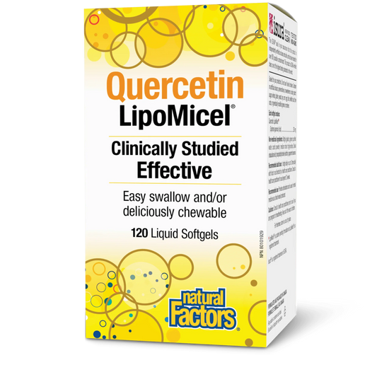LIPOMICEL QUERCETIN 250MG 60SG NATURAL FACTORS