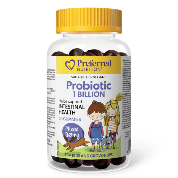 KIDS PROBIOTIC 1BIL 50 GUMMIES PREFERRED NUTRITION