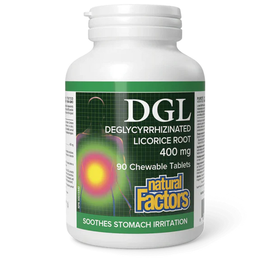 DGL 400MG 90 CHEW TABS NATURAL FACTORS