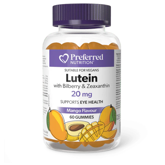 LUTEIN WITH BILBERRY & ZEAXANTHIN 60 GUMMIES PREFERRED NUTRITION