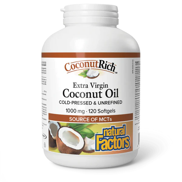 COCONUT OIL 1000MG 120SFG NATURAL FACTORS