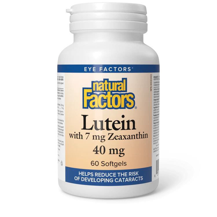 LUTEIN 40MG 60SGL NATURAL FACTORS