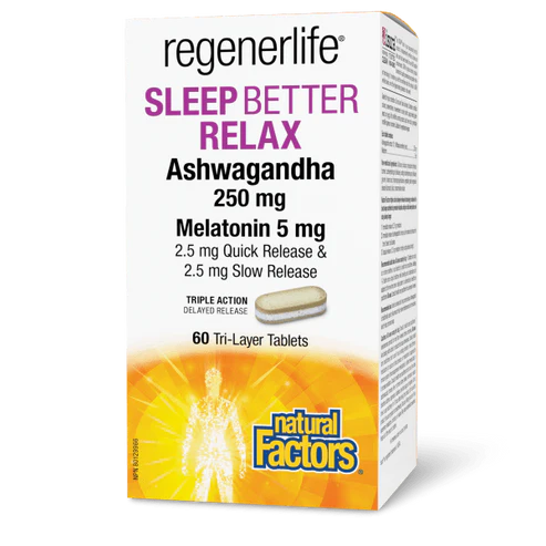 SLEEP BETTER RELAX 60TABS NATURAL FACTORS