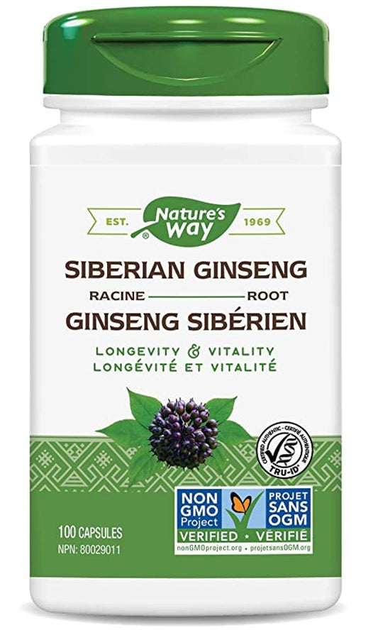 SIBERIAN GINSENG 425MG 100CAP NATURE'S WAY