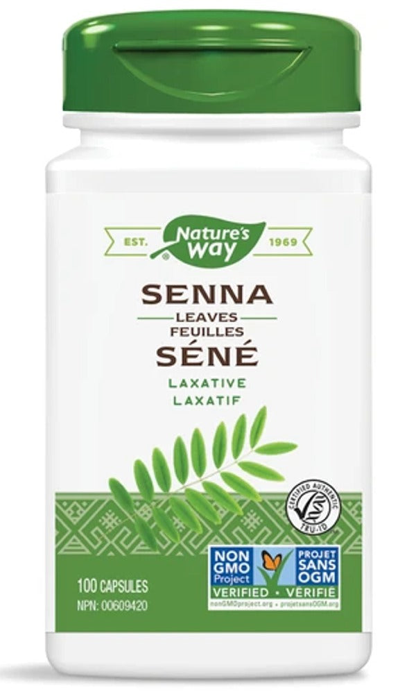 SENNA LEAVES 100CAP NATURE'S WAY
