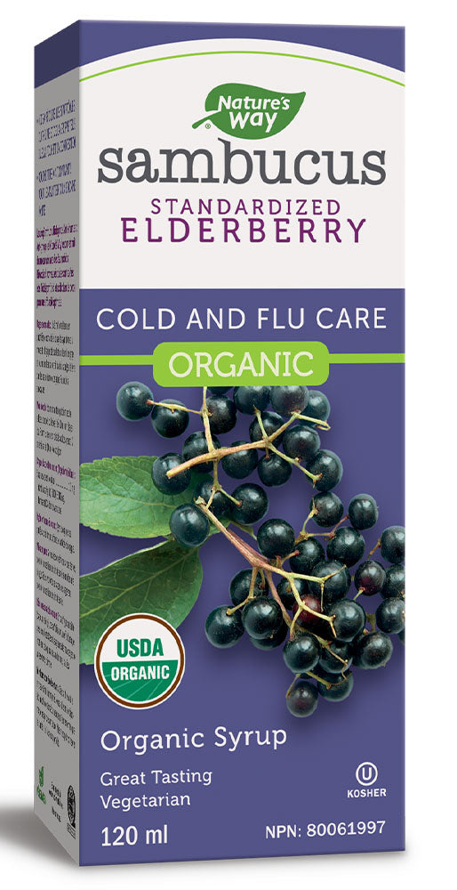 SAMBUCUS ORGANIC 120ML NATURE'S WAY