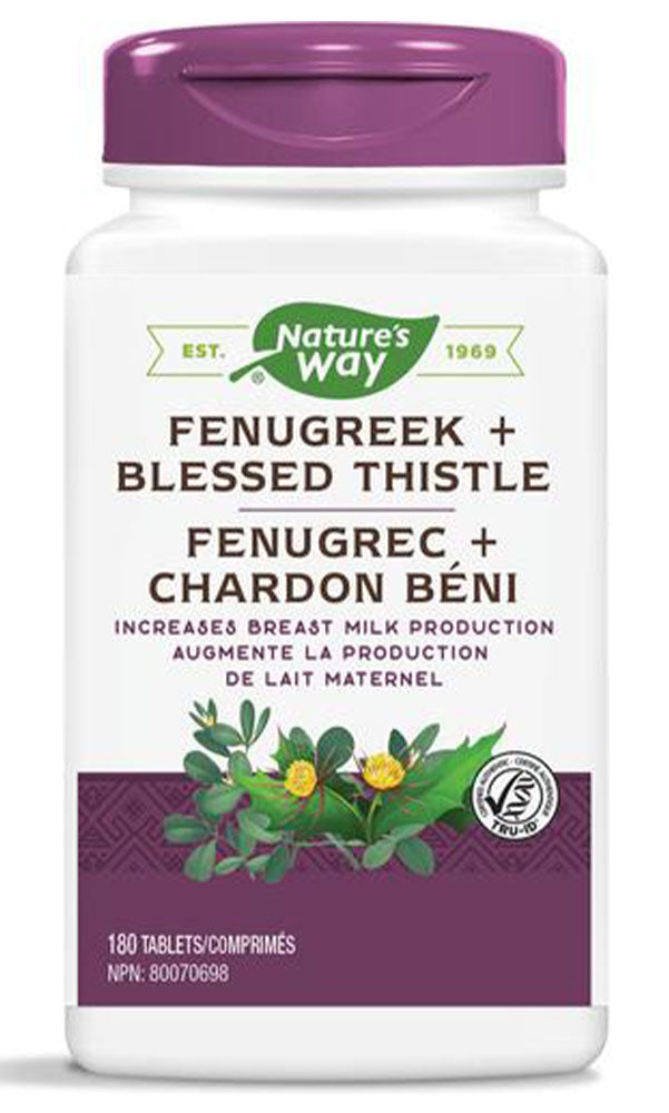 FENUGREEK+BLESSED THISTLE 180TABS NATURE'S WAY