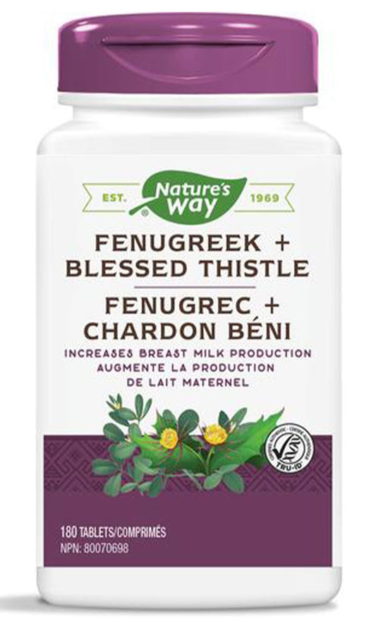 FENUGREEK+BLESSED THISTLE 180TABS NATURE'S WAY