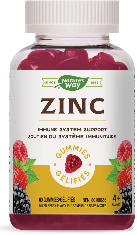 ZINC GUMMY 11MG 60 GUMMIES NATURE'S WAY