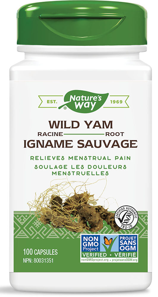 WILD YAM 425MG 100CAP NATURE'S WAY