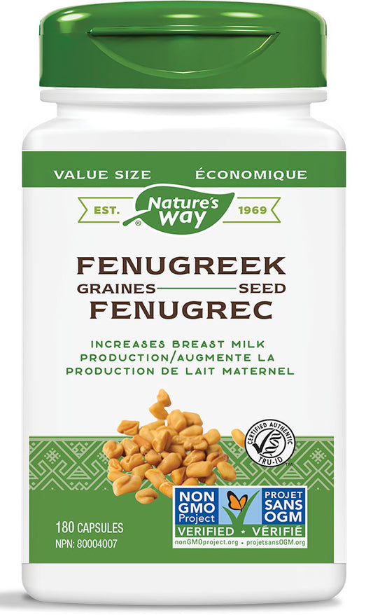 FENUGREEK 610MG 180CAPS NATURE'S WAY