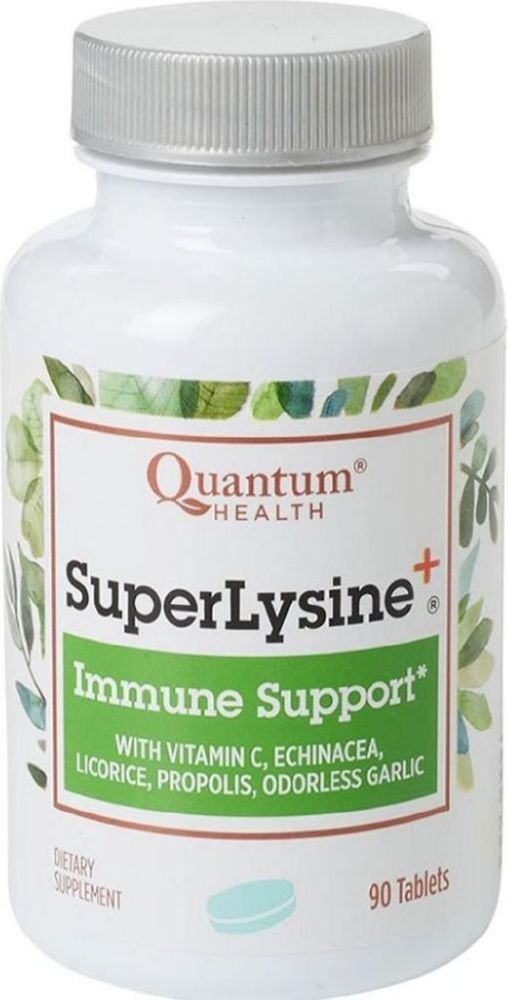 SUPER LYSINE PLUS 90 TABLETS QUANTUM HEALTH