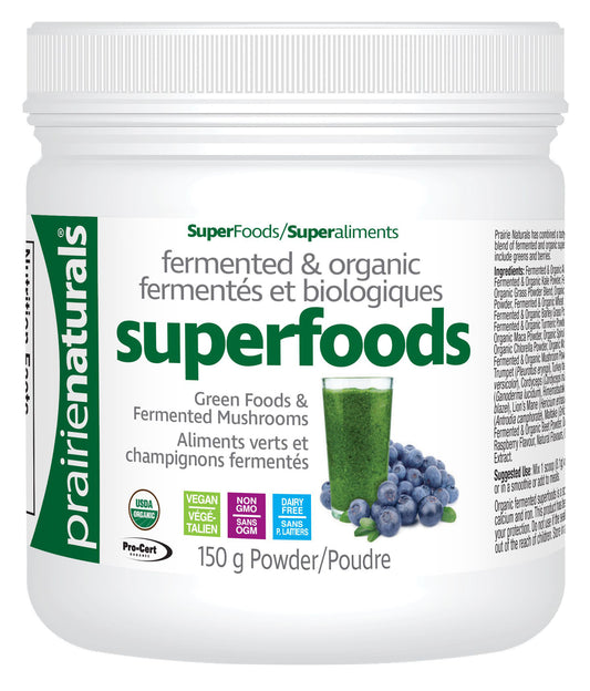 FERMENTED & ORGANIC SUPERFOODS 150G PRAIRIE NATURALS