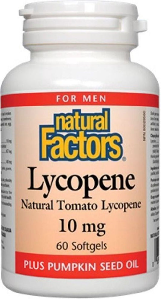 LYCOPENE 10MG 60CAP NATURAL FACTORS