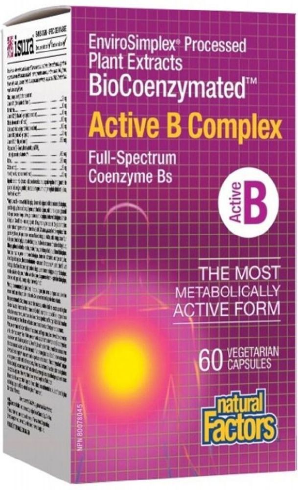 ACTIVE B COMPLEX 60VCAP NATURAL FACTORS