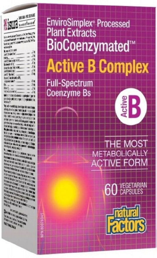 ACTIVE B COMPLEX 60VCAP NATURAL FACTORS