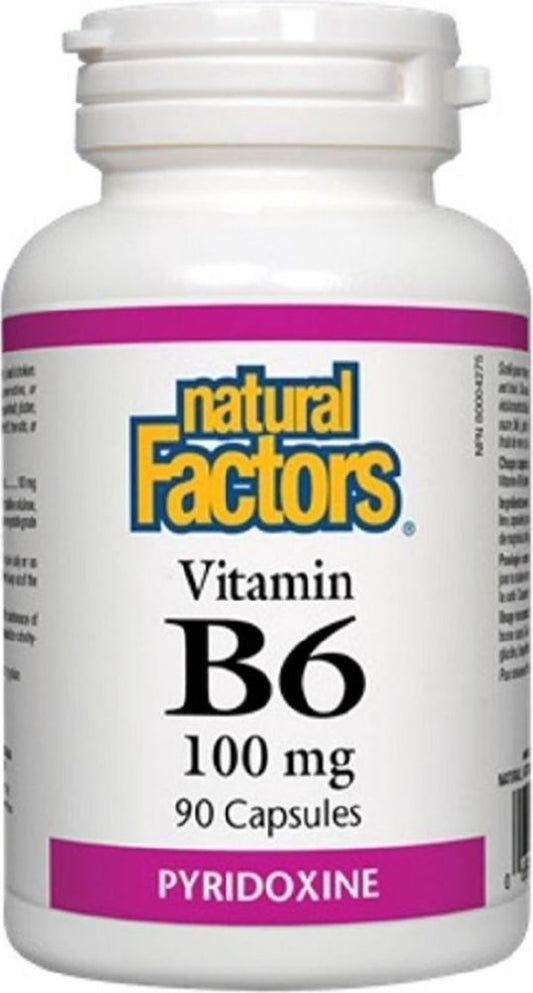 B6 100MG 90CAP NATURAL FACTORS