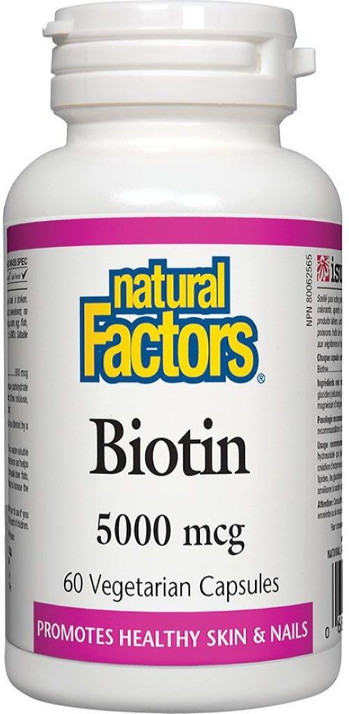 BIOTIN 5000MCG 60VCAP NATURAL FACTORS