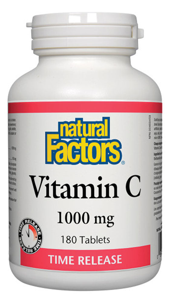 VITAMIN C 1000MG TIME RELEASED 180 TABS NATURAL FACTORS