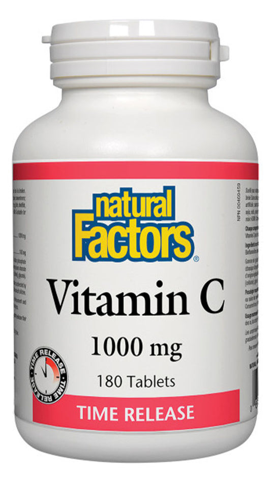VITAMIN C 1000MG TIME RELEASED 180 TABS NATURAL FACTORS