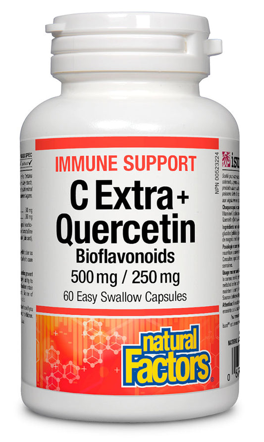C EXTRA+QUERCETIN 500/250 60CAP NATURAL FACTORS
