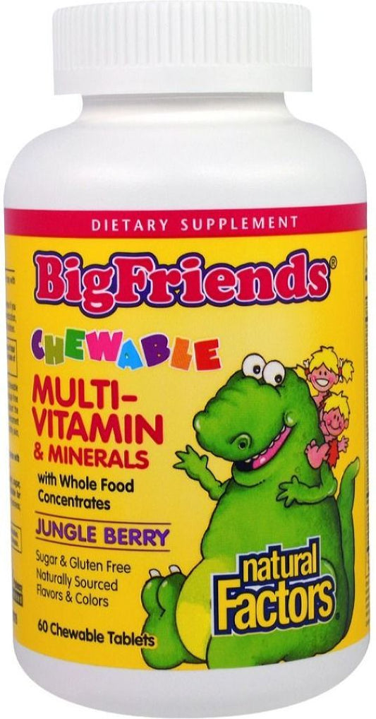 BIG FRIENDS MULTI VITAMIN 60 CHEWS NATURAL FACTORS