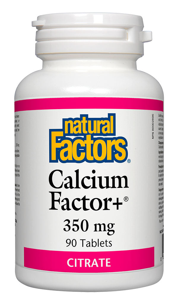 CALCIUM FACTOR+ CITRATE 350MG 90TAB NATURAL FACTORS