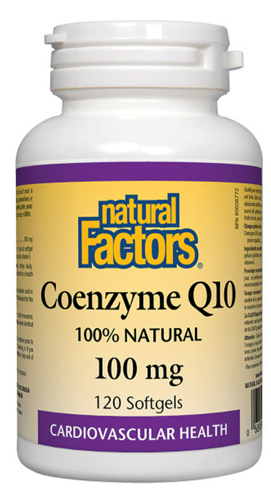 COENZYME Q10 100MG 120 SOFTGELS NATURAL FACTORS