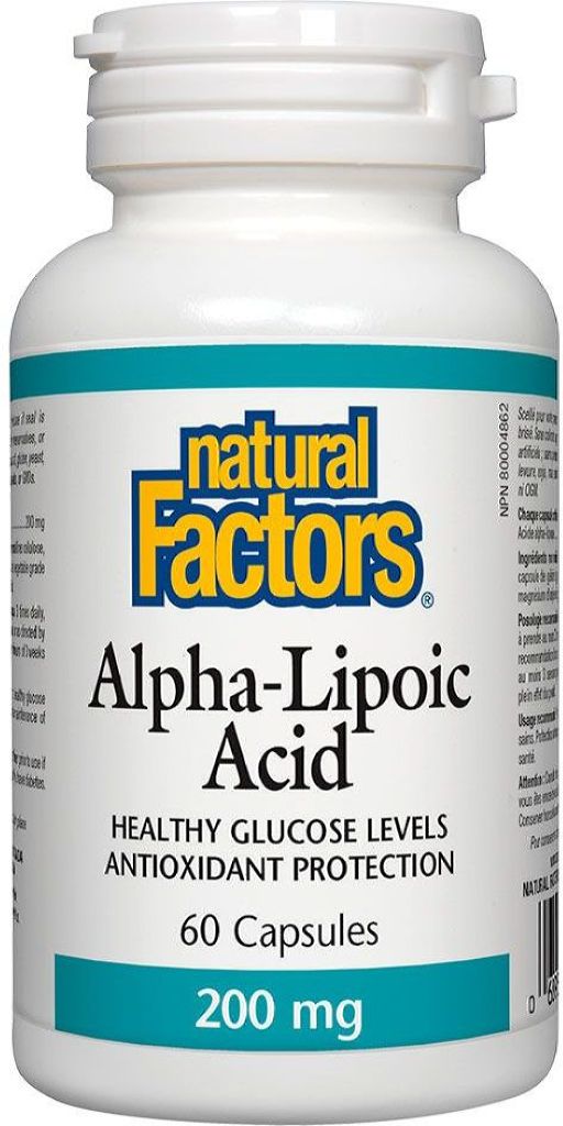 ALPHA LIPOIC ACID 200MG 60CAP NATURAL FACTORS