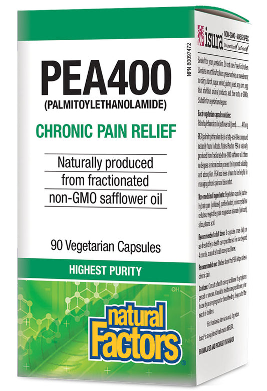 PEA400 400MG 90VCAP NATURAL FACTORS