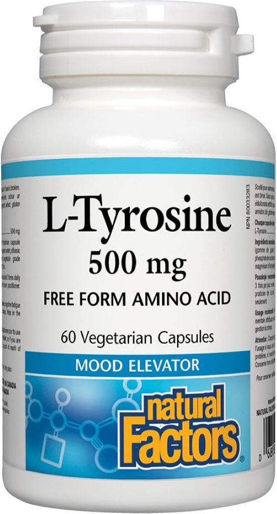 L-TYROSINE 500MG 60CAPS NATURAL FACTORS