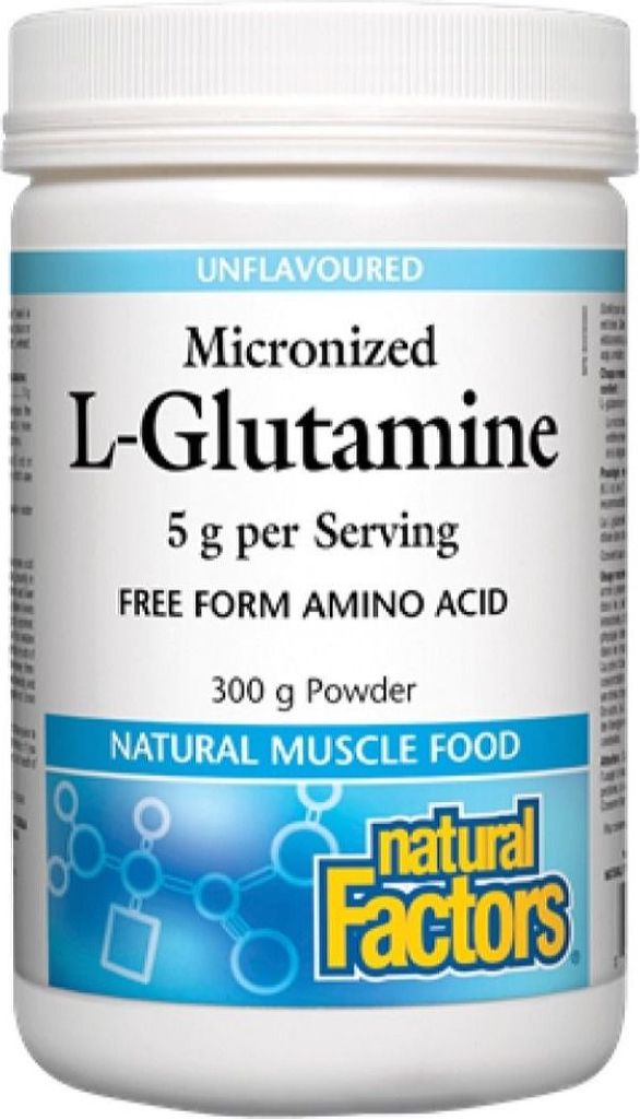 L-GLUTAMINE MICRONIZED 300G NATURAL FACTORS