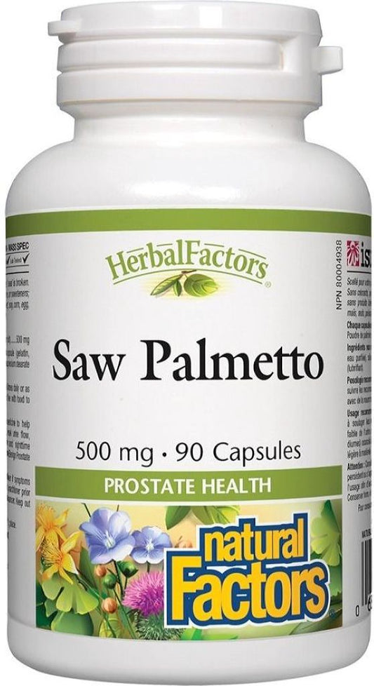 SAW PALMETTO 500MG 90CAP NATURAL FACTORS