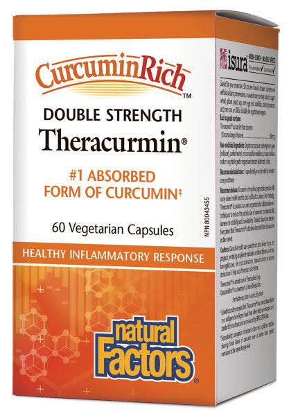 THERACURMIN DOUBLE STRENGTH 60MG 60VCAP NATURAL FACTORS