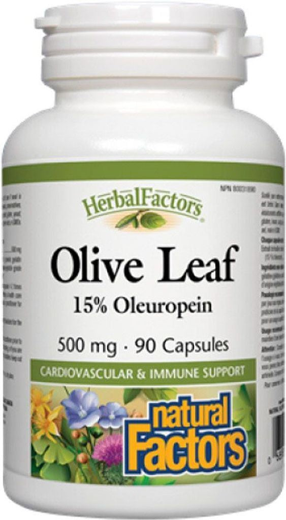 OLIVE LEAF 500MG 90CAP NATURAL FACTORS