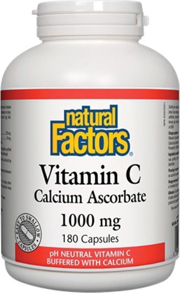 CALCIUM ASCORBATE 1000MG 180 CAPS NATURAL FACTORS