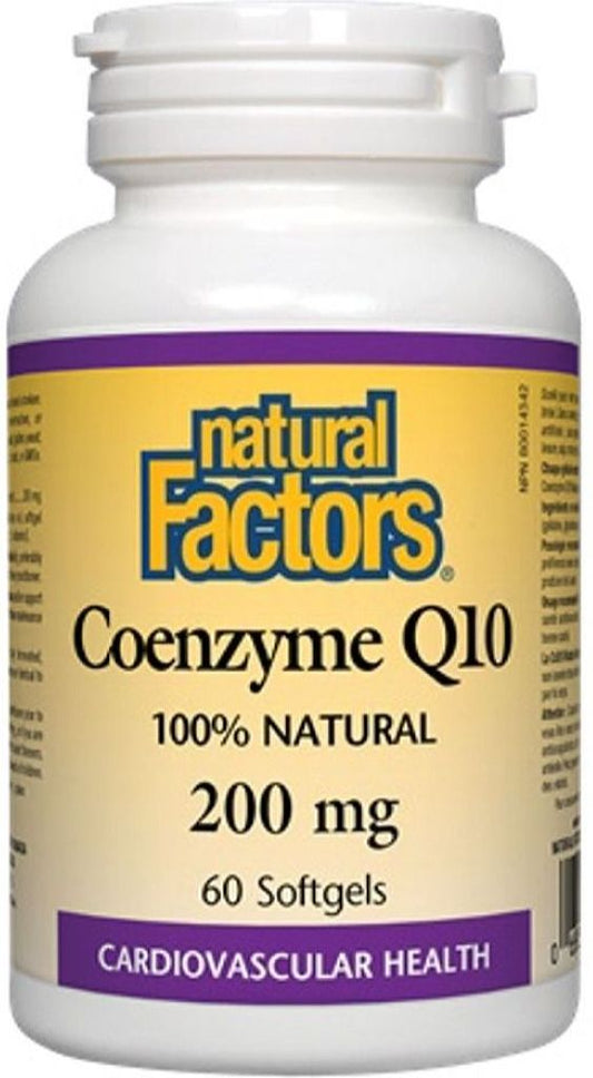 COQ10 200MG 60 SOFTGELS NATURAL FACTORS