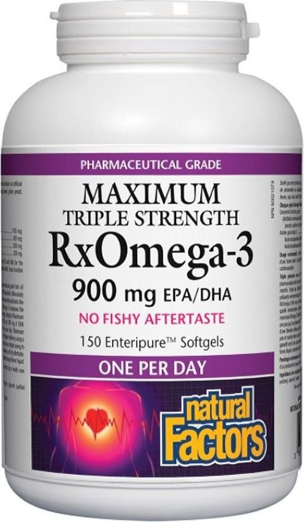 RXOMEGA-3 900MG MAX TRIPLE STRENGTH 150CAP NATURAL FACTORS