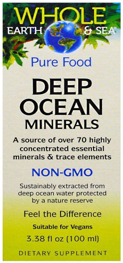 WHOLE EARTH&SEA DEEP OCEAN MINERALS 100ML NATURAL FACTORS