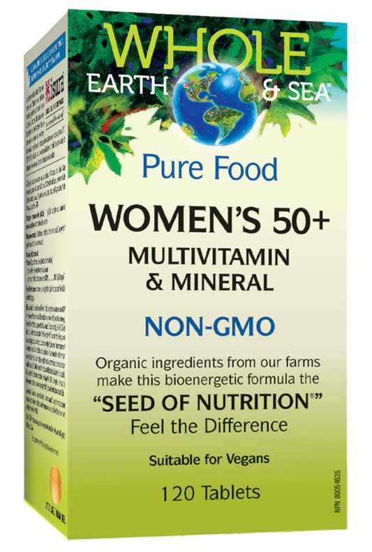 WHOLE EARTH&SEA WOMEN'S MULTI 50+ 120 TABS NATURAL FACTORS