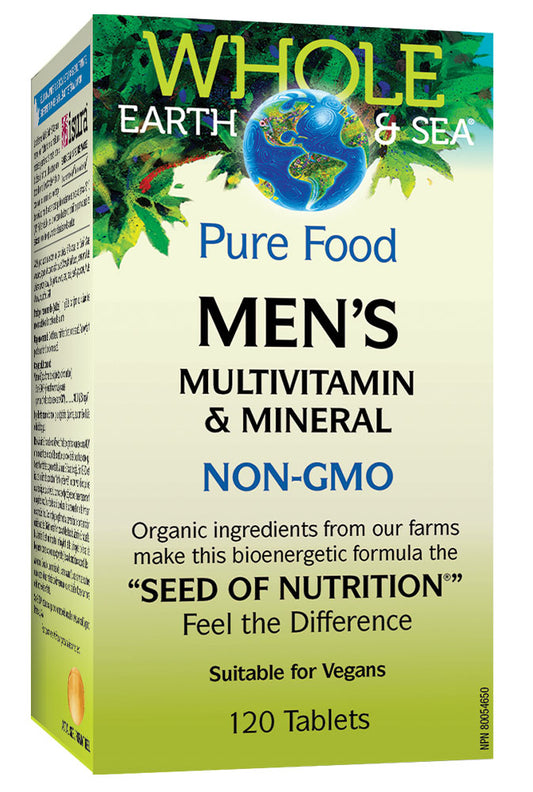 WHOLE EARTH&SEA MEN'S MULTI 120 TABS NATURAL FACTORS
