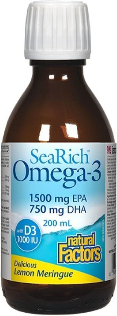SEARICH HIGH POTENCY WITH D LEMON 200ML NATURAL FACTORS