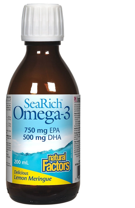 SEARICH WITH VIT D LEMON 200ML NATURAL FACTORS