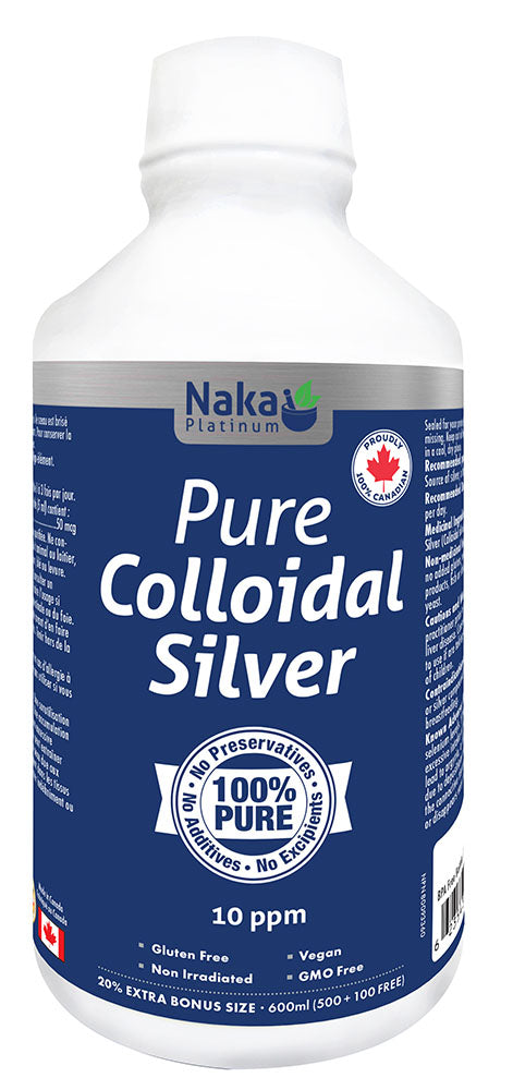 COLLOIDAL SILVER 10PPM 500ML NAKA