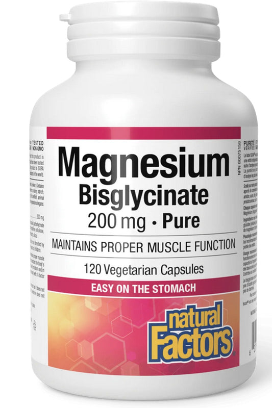 MAGNESIUM BISGLYCINATE 120 VCAPS NATURAL FACTORS